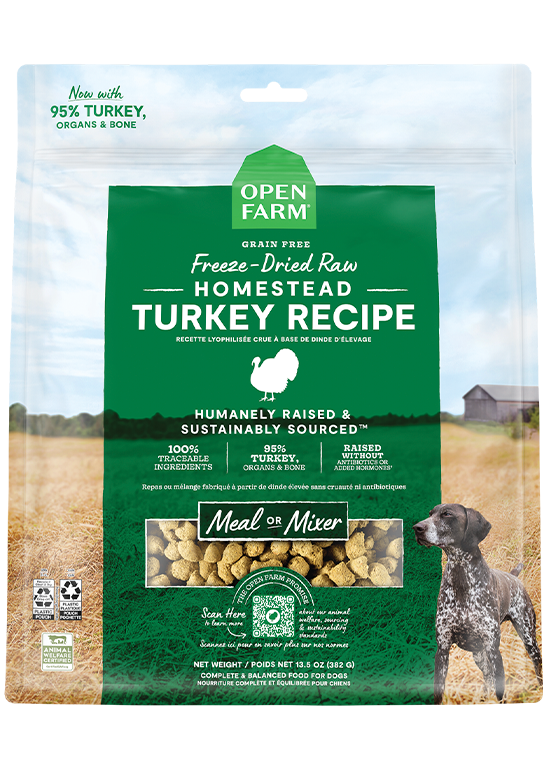 Freeze dried turkey morsels