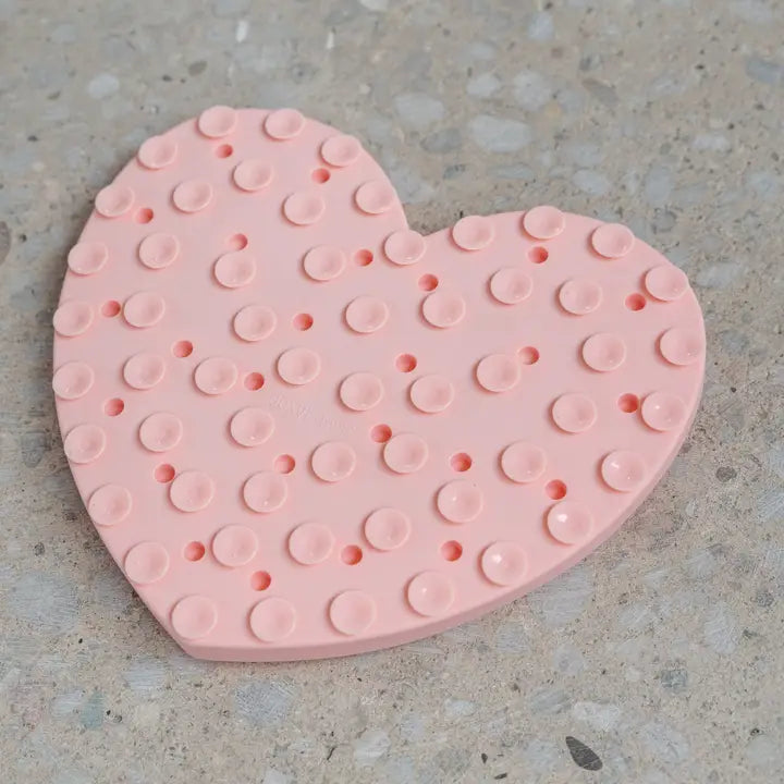 Tapis de fouille en silicone Coeur