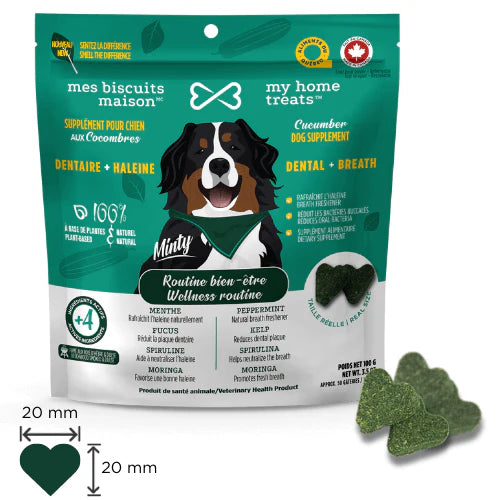 Gâterie hypoallergénique spiruline & menthe 170g