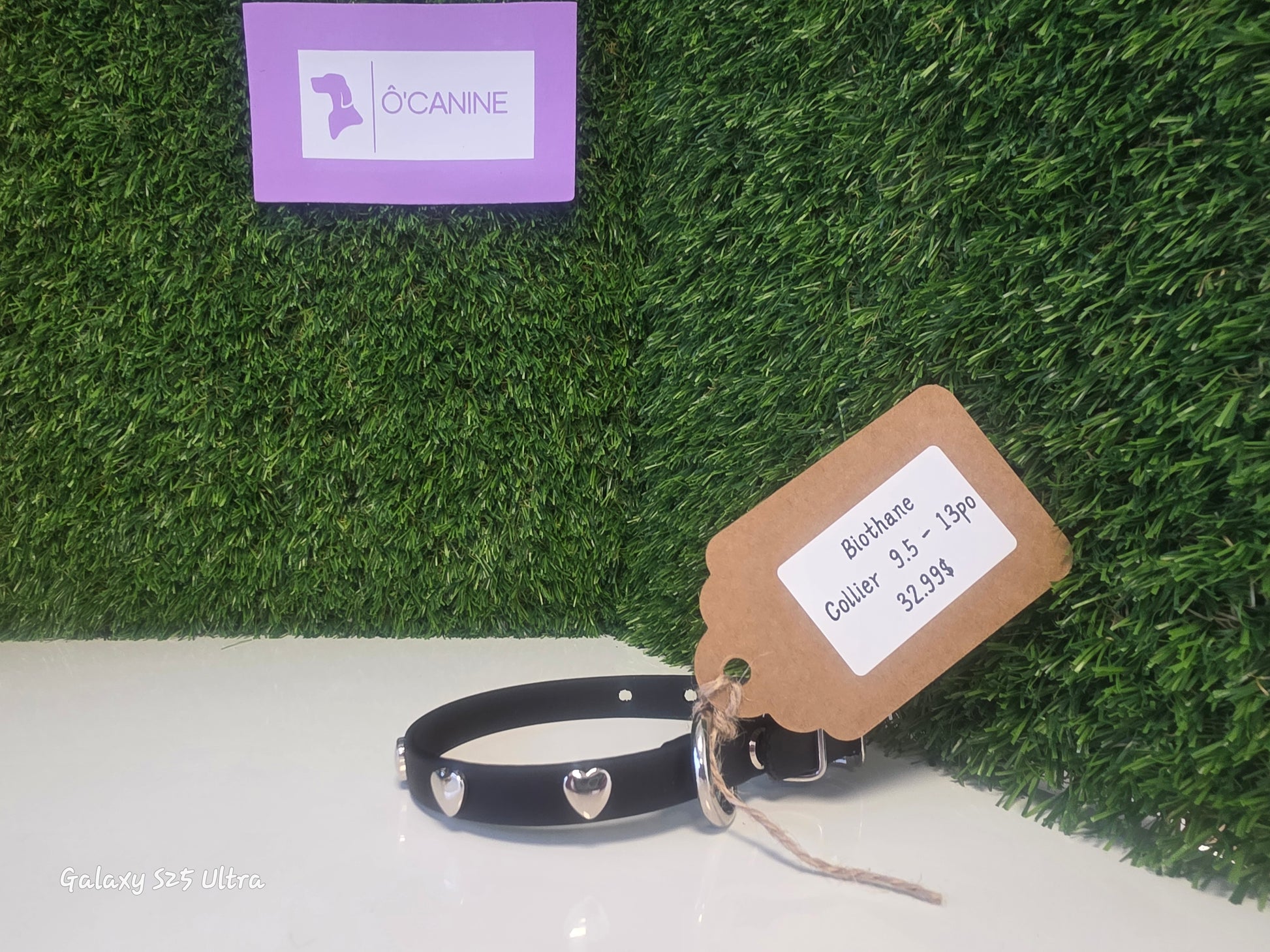 Creation NAJU collier coeur argent 9.5-13"